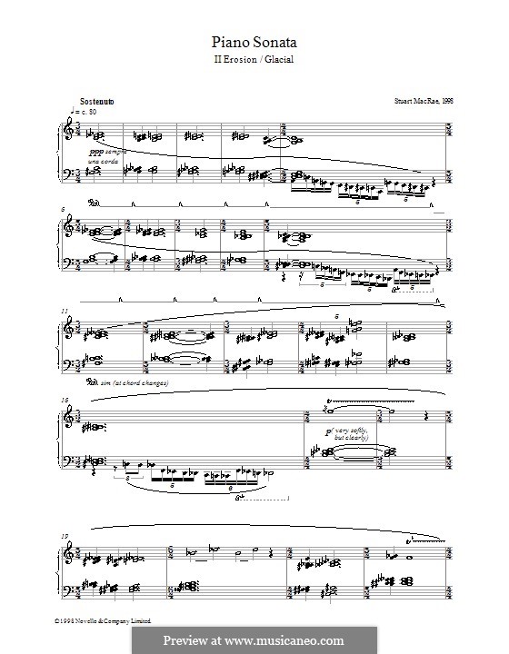 Sonate für Klavier: Teil II by Stuart MacRae