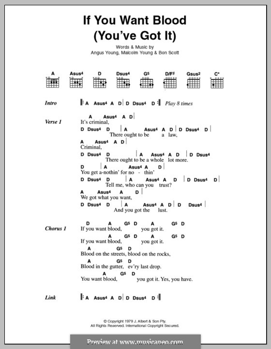 If You Want Blood You Ve Got It Von A Young B Scott M Young Auf Musicaneo