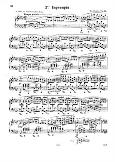 Impromptu Nr.3 in Ges-Dur, Op.51: Für Klavier by Frédéric Chopin