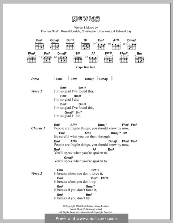 Munich (Editors): Text und Akkorde by Christopher Urbanowicz, Edward Lay, Russell Leetch, Thomas Henry Smith