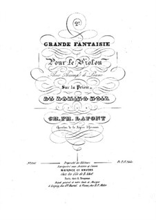 Grosse Fantasie Nr.2 für Violine und Klavier: Grosse Fantasie Nr.2 für Violine und Klavier by Charles Philippe Lafont