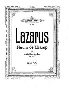 Feld Blumen, Op.153: Feld Blumen by Gustav Lazarus