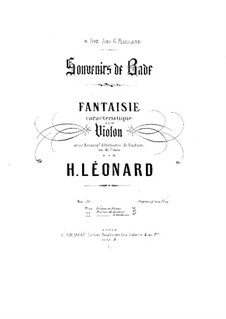 Souvenirs de Bade, Op.30: Souvenirs de Bade by Hubert Léonard