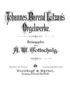 Orgelwerke: Vollsammlung by Johannes Barend Litzau