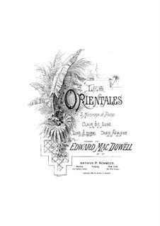 Les Orientales, Op.37: Vollsammlung by Edward MacDowell