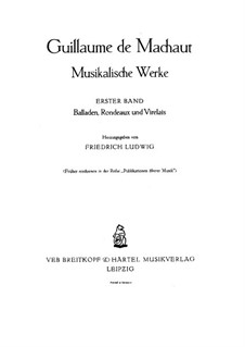 Balladen: Vollsammlung by Guillaume de Machaut