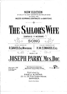 The Sailor's Wife: The Sailor's Wife by Joseph Parry