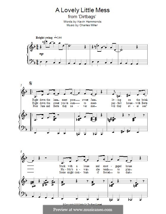 A Lovely Little Mess (from Dirtbags): Für Stimme und Klavier by Charles Miller