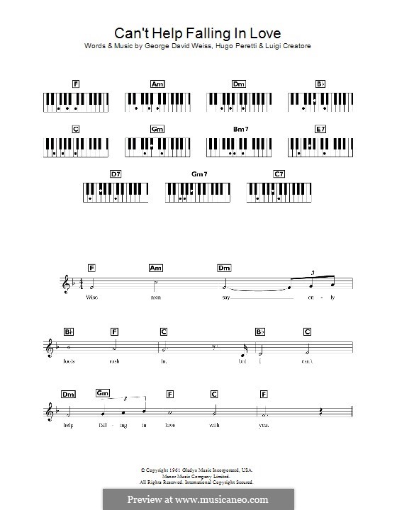Instrumental version: Für Keyboard by George David Weiss, Hugo Peretti, Luigi Creatore