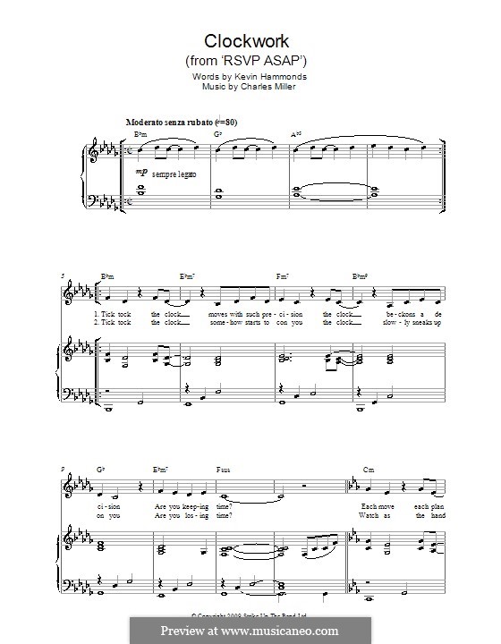 Clockwork (from RSVP ASAP): Für Stimme und Klavier by Charles Miller