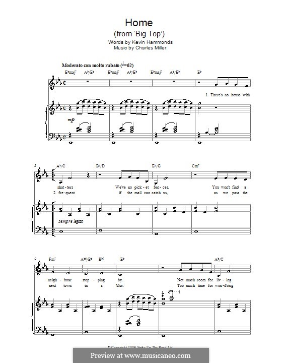 Home (from Big Top): Für Stimme und Klavier by Charles Miller