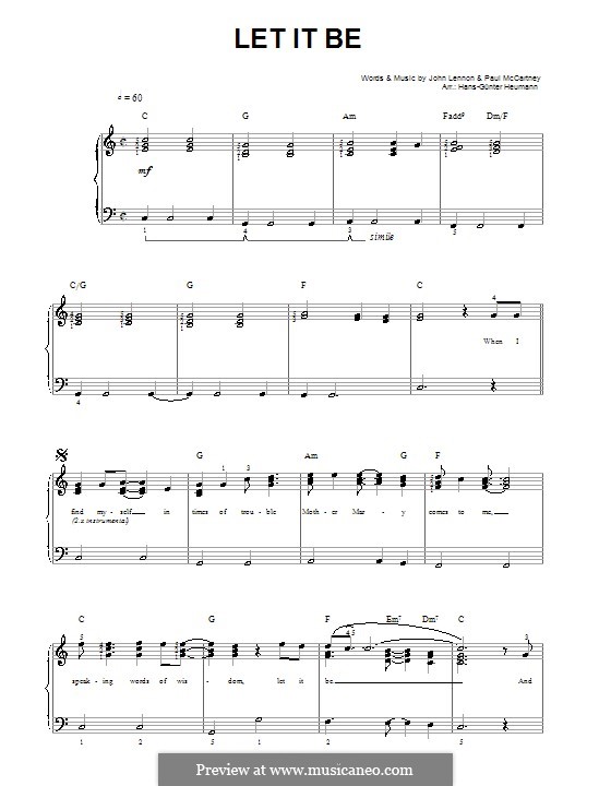 Vocal version: Für Stimme und Klavier by John Lennon, Paul McCartney