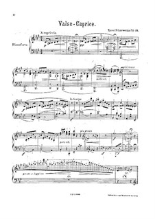 Walzer-Caprice, Op.31: Walzer-Caprice by Xaver Scharwenka