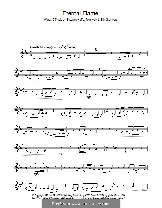 Eternal Flame: Für Klarinette by Billy Steinberg, Susanna Hoffs, Tom Kelly