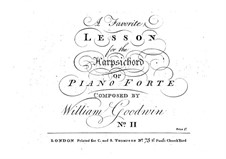 Sonate für Klavier Nr.2 in C-Dur: Sonate für Klavier Nr.2 in C-Dur by William Goodwin
