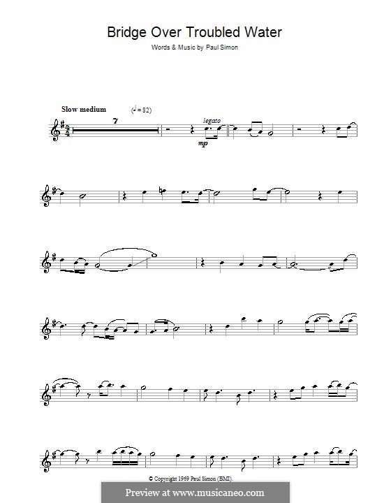 Instrumental version: Für Klarinette by Paul Simon