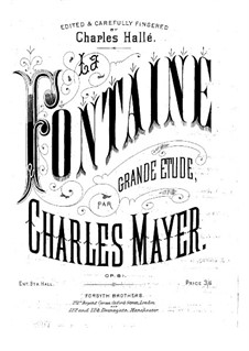 Three Etudes, Op.61: No.1 La fontaine by Charles Mayer