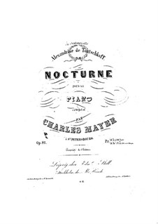 Nokturne, Op.81: Für Klavier by Charles Mayer