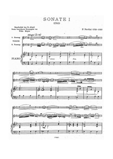 Sonate für Violine (oder Bratsche) und Basso Continuo in B-Dur: Bearbeitung für Violine und Klavier by Pietro Nardini