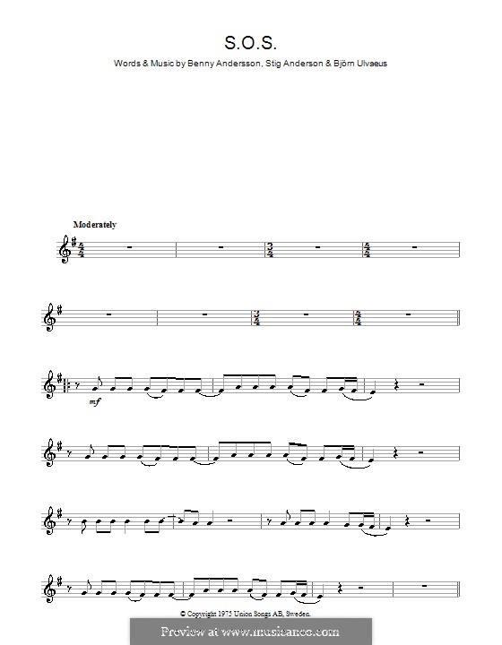 S.O.S. (ABBA): Für Klarinette by Benny Andersson, Björn Ulvaeus, Stig Anderson