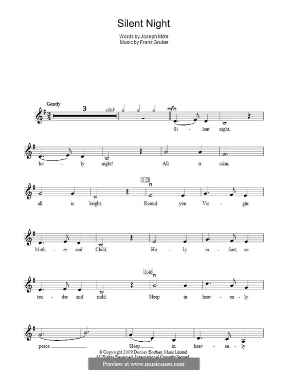 Solo instrument version (various): Für Violine by Franz Xaver Gruber