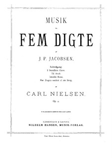 Fünf Lieder, Op.4: Fünf Lieder by Carl Nielsen