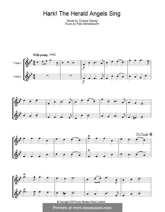 Ensemble version: Für zwei Violinen by Felix Mendelssohn-Bartholdy