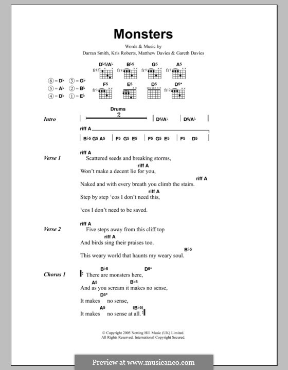 Monsters (Funeral for a Friend) von D. Smith, G. Davies, K. Roberts, M