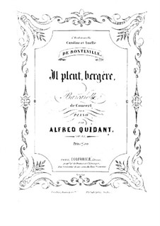 Il pleut, bergère, Op.43: Il pleut, bergère by Alfred Quidant