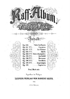 Fünf Klavierstücke, Op.196: Fünf Klavierstücke by Joachim Raff