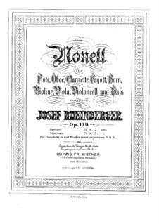 Nonett in Es-dur, Op.139: Stimmen by Josef Gabriel Rheinberger