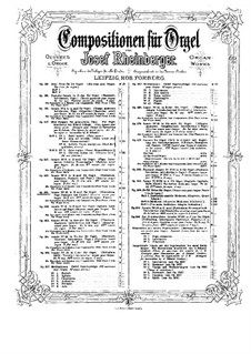 Sonate für Orgel Nr.10, Op.146: Sonate für Orgel Nr.10 by Josef Gabriel Rheinberger