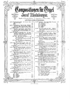 Pastoral-Sonate für Orgel Nr.3, Op.88: Pastoral-Sonate für Orgel Nr.3 by Josef Gabriel Rheinberger