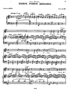 Vier Romanzen, Op.42: Vollsammlung by Nikolai Rimsky-Korsakov