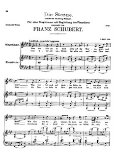 Die Sterne, D.176: As-Dur by Franz Schubert