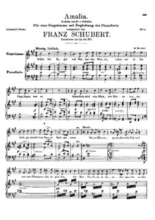 Amalia, D.195 Op.173 No.1: A-Dur by Franz Schubert