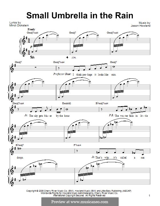 Small umbrella in the rain from little women the musical von j