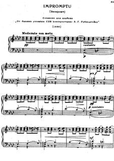 Impromptu in As-Dur, TH 147: Für Klavier by Pjotr Tschaikowski