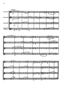 Adagio für vier Hörner, TH 156: Vollpartitur by Pjotr Tschaikowski