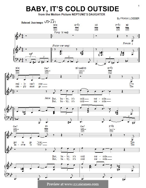 Vocal version: Für Stimme und Klavier oder Gitarre (B-Dur) by Frank Loesser