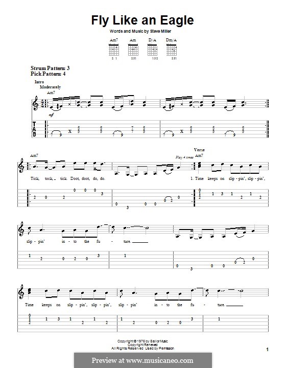 Fly Like an Eagle (Steve Miller Band): Für Gitarre by Steve Miller