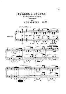 Transkription über Themen aus 'Lucrezia Borgia' von Donizetti: Transkription über Themen aus 'Lucrezia Borgia' von Donizetti by Sigismond Thalberg