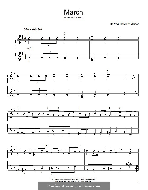 Nr.2 Marsch: Für Klavier, leicht by Pjotr Tschaikowski