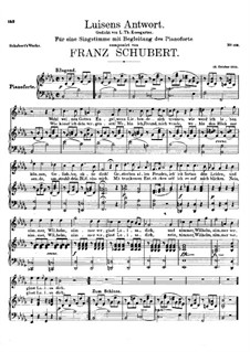 Luisens Antwort, D.319: B-moll by Franz Schubert