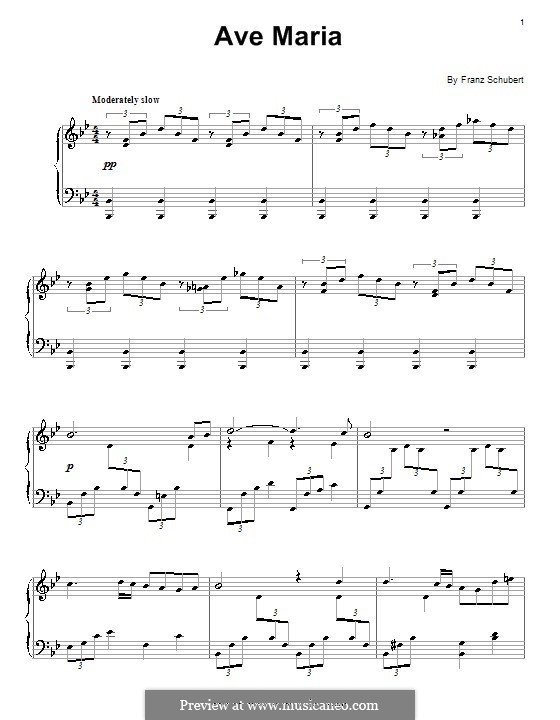 Piano version: Für einen Interpreten by Franz Schubert