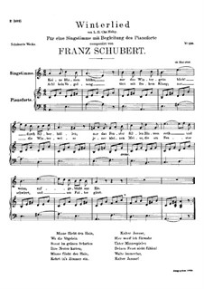 Winterlied, D.401: A-moll by Franz Schubert