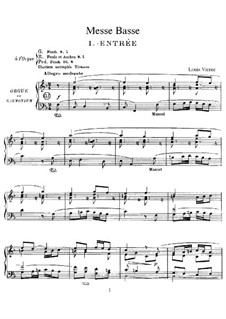 Messe Basse, Op.30: Messe Basse by Louis Vierne