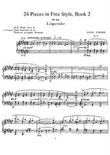 Vierundzwanzig Stücke, Op.31: Buch II by Louis Vierne