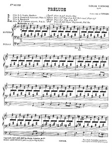 Suite Nr.1 für Orgel, Op.51: Für einen Interpreten by Louis Vierne