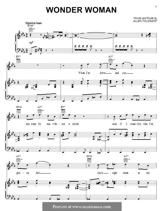 Wonder Woman: Für Stimme und Klavier (oder Gitarre) by Elvis Costello